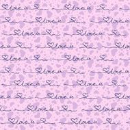 Vector seamless background with purple hearts N2