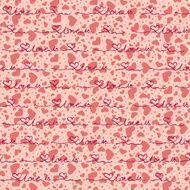 Vector seamless background with hearts the words N2