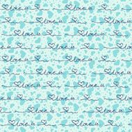 Vector seamless background with blue hearts the inscription N2