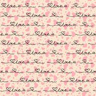 Vector seamless pattern of hearts with the words N2