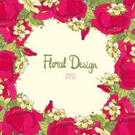 floral frame N129