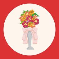 flower bouquet theme elements