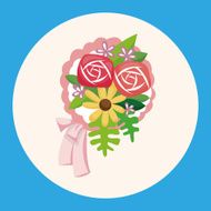 flower bouquet theme elements N2