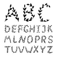 Hand Drawn Alphabet N41