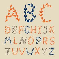 Hand Drawn Alphabet N43