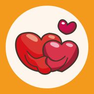 Valentine's Day love heart theme elements N3