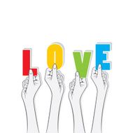 love banner design