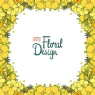 floral frame N131