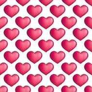 Vector hearts seamless pattern Love simple repeating background N2