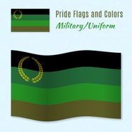 Military or Uniform pride flag with correct color scheme N2