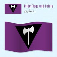 Lesbian pride flag with correct color scheme N2