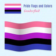 Genderfluid pride flag with correct color scheme N2