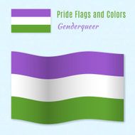 Genderqueer pride flag with correct color scheme N2