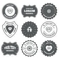 Valentine day love icons Target aim with heart N12
