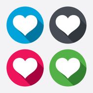 Love icon Heart sign symbol N10