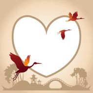 Valentines Day Background with Abstract Chines N2