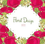 floral frame N132