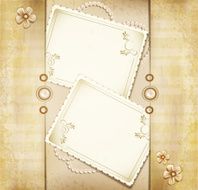 congratulation gold retro background with pearls lace lette