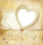 vintage grunge background with frame for photos