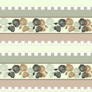 Patchwork retro beige colors poppy floral textile pattern background N2