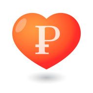 Heart with a currency icon N4
