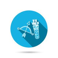 Amour arrows and bow icon Valentine weapon sign N4