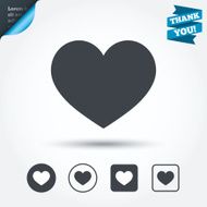Love icon Heart sign symbol N12