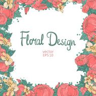 floral frame N135