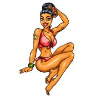 Bikini Girl isolated N2