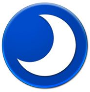 White moon icon