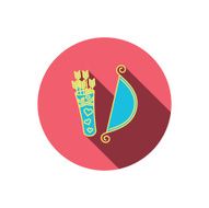 Amour arrows with bow icon Cupid love symbol N8