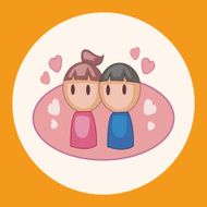 Valentine's day couple theme elements N15
