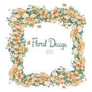 floral frame N137
