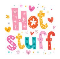 hot stuff lettering type design