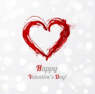 Red grunge heart N3