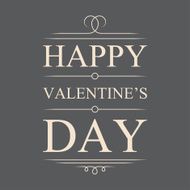 Vector happy valentines day card