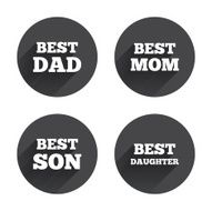 Best mom and dad son daughter icons N18