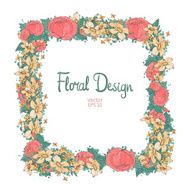 floral frame N139