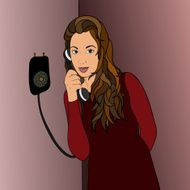 Portrait of a girl with phone