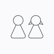 Young couple icon Male and female sign N9