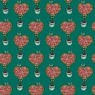 pattern with cartoon birds