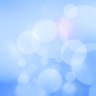 Abstract blurry lights on blue background