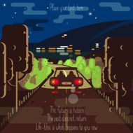 Night journey to the sea