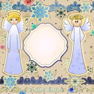 Vector scrapbooking set for Christmas