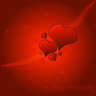 Red Valentine Heart Background