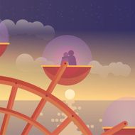 Lovers in Ferris Wheel