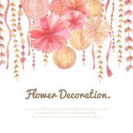 Flower decoration background N6