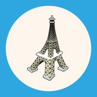 Eiffel Tower theme elements vector eps N2