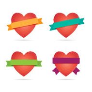 Mosaic Heart Labels