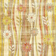 Floral decorative pattern - waves decoration papyrus texture N2